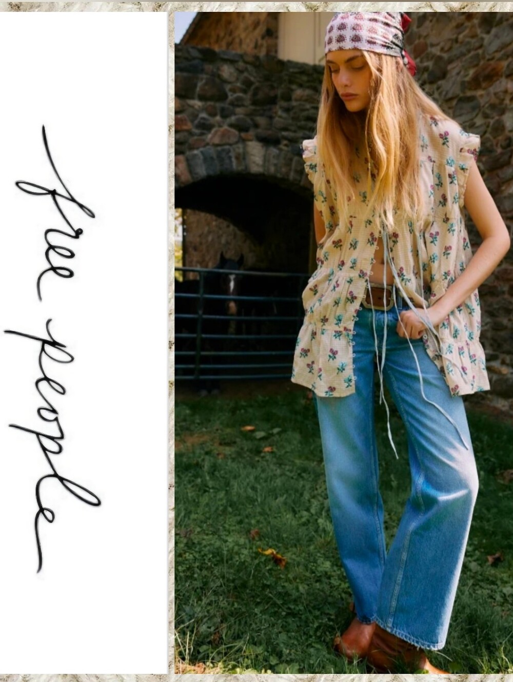 Free People We The Free Tennessee Low Rise Boyfriend Jeans 27  Cowboy Romance